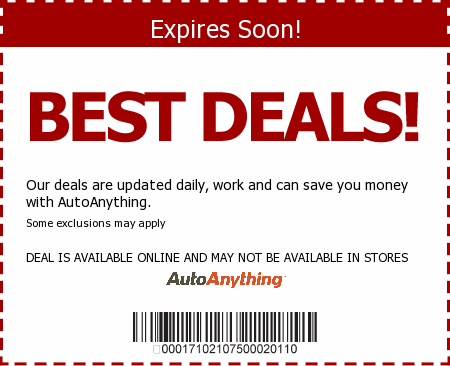 AutoAnything Promo Code