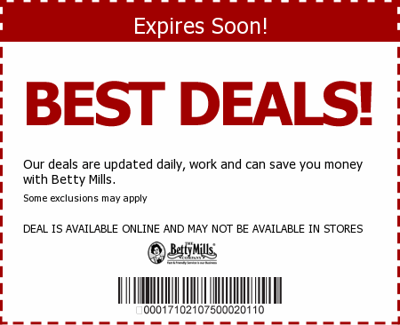 Betty Mills Promo Code