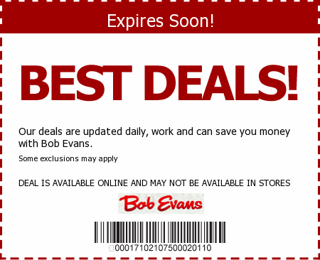 Bob Evans Promo Code