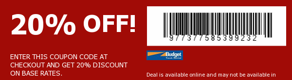 Budget Truck Rental Coupon