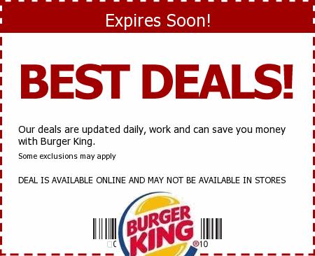 Burger King Promo Code