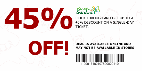 Busch Gardens Coupons