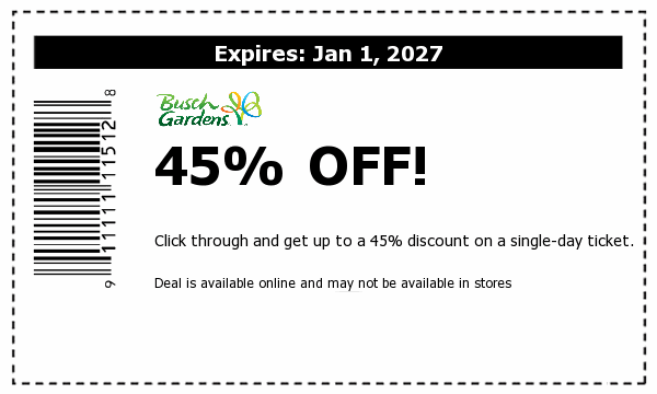 Busch Gardens Deals
