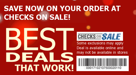 Checks on Sale Coupon Code