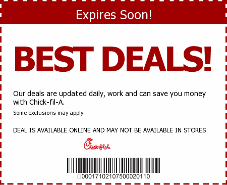 Chick Fil A Coupons