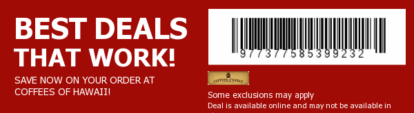Coffees of Hawaii Coupon