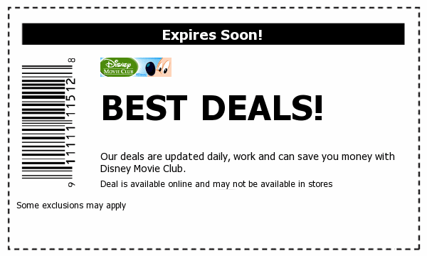 Disney Movie Club Deals