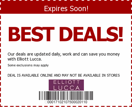 Elliott Lucca Promo Code