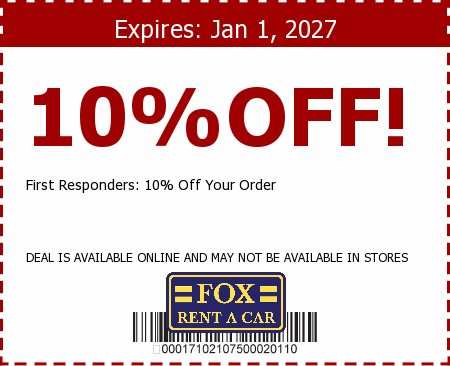 Fox Rent A Car Promo Code