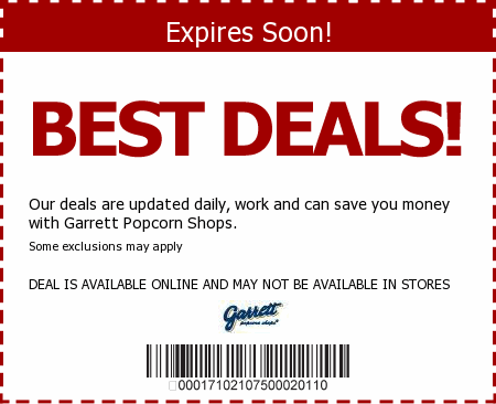 Garrett Popcorn Promo Code