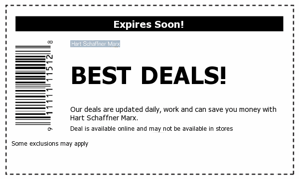 Hart Schaffner Marx Deals
