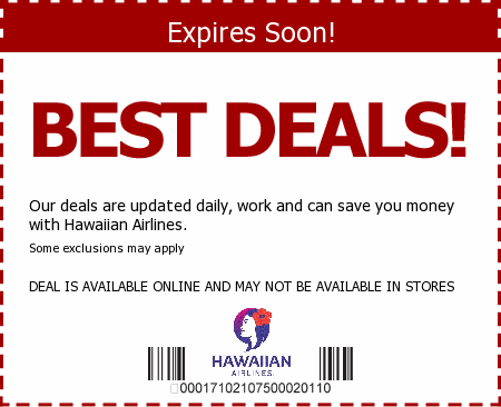 Hawaiian Airlines Promo Code