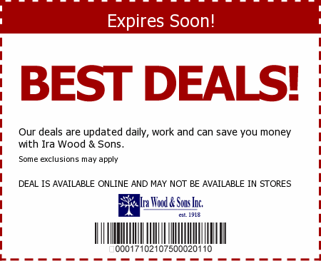 Ira Wood & Sons Promo Code