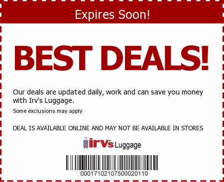Irvs Luggage Promo Code