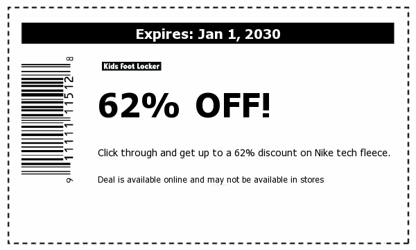 Kids Foot Locker sometimes offers coupons like these: