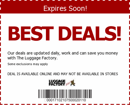 Luggage Factory Promo Code
