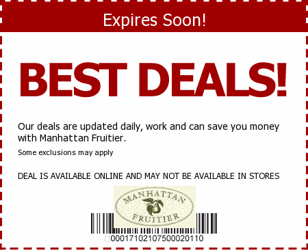 Manhattan Fruitier Promo Code