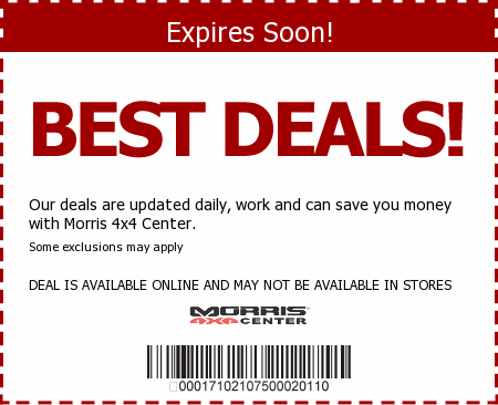 Morris 4x4 Center Promo Code