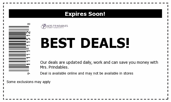 Mrs Prindables Deals