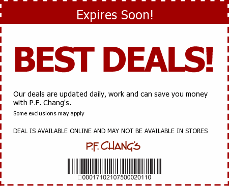 P.F. Chang's Promo Code
