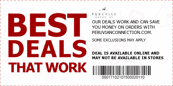 Peruvian Connection Coupons