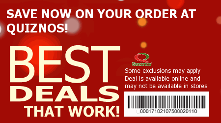 Quiznos Coupon Code