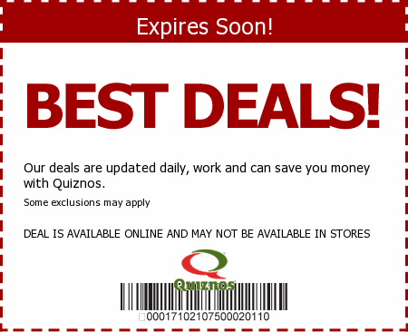 Quiznos Promo Code