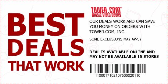 Tower Records Coupons
