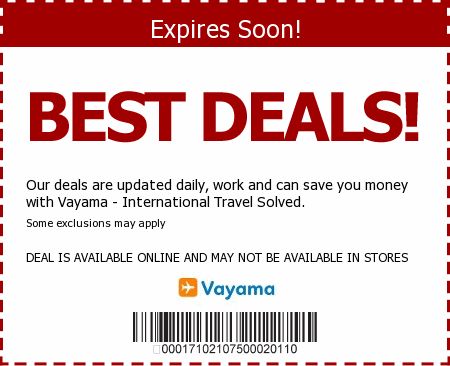 Vayama Promo Code