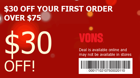 Vons Coupon Code