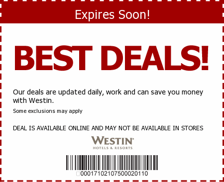 Westin Promo Code