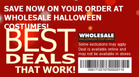 Wholesale Halloween Costumes Coupon Code