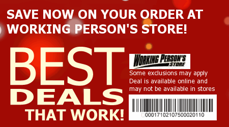 Working Person's Store Coupon Code