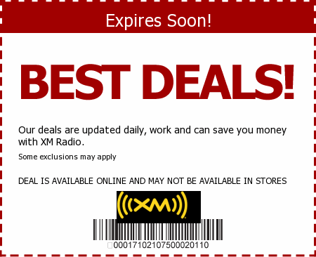 XM Radio Promo Code