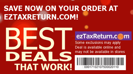 ezTaxReturn.com Coupon Code