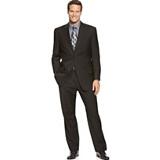 Izod Two Button Black Solid Suit Coupons